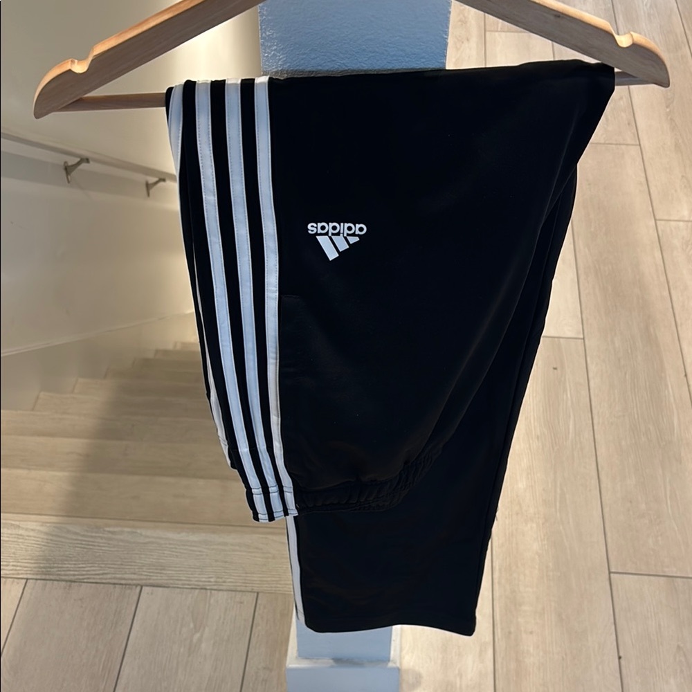 Adidas Black and White Joggers
